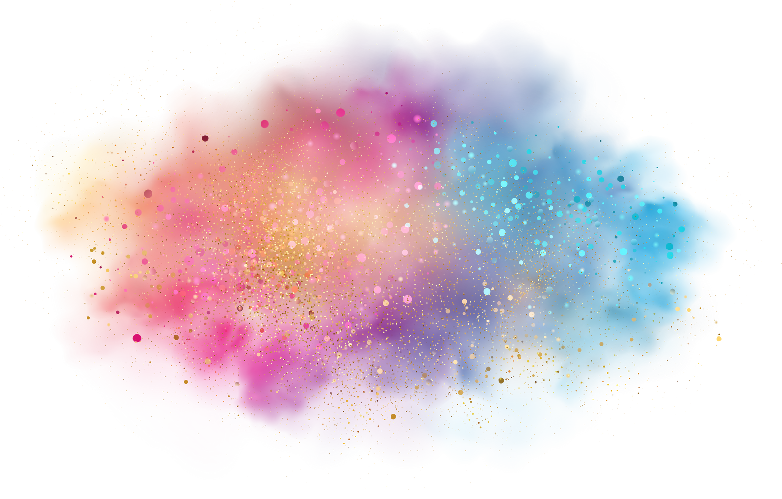 Colorful rainbow paint splash